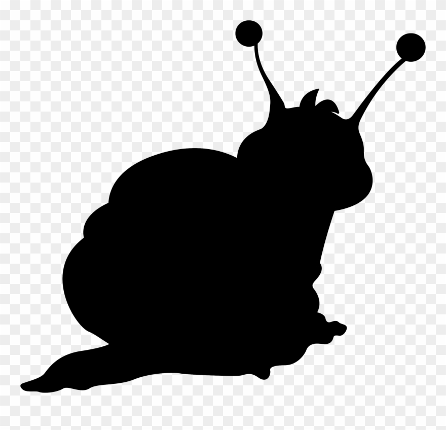 Snail Silhouette - Sitting Cat Silhouette Png Clipart