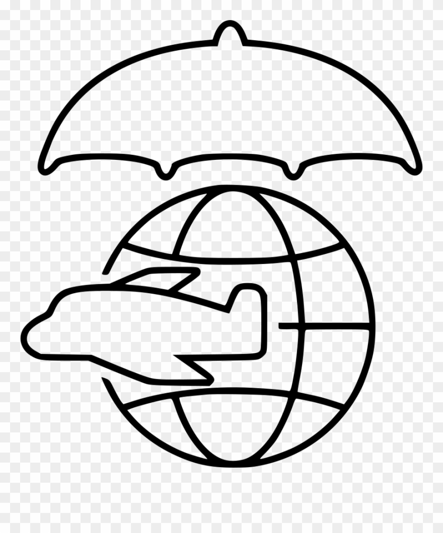 Png File - Globe Outline Clipart