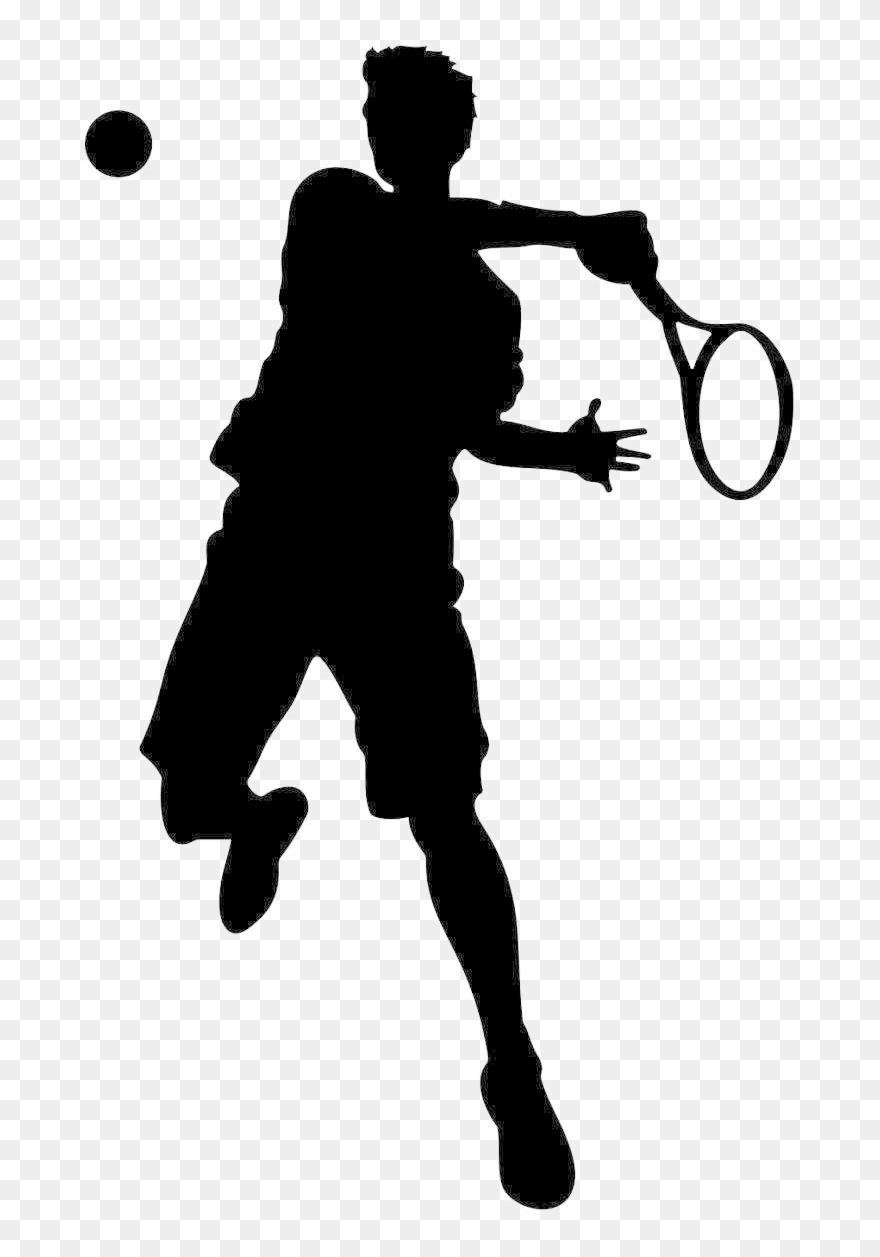 Tennis Player Png Image Background - Tennis Sticker Clipart