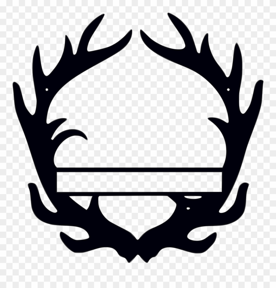 Monogram, Antler - Name Only - Antler Monogram Clipart