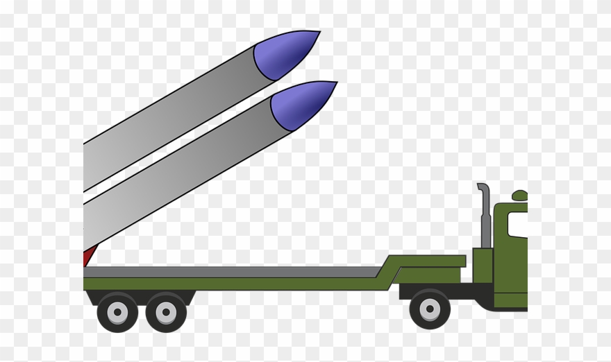 Soldiers Clipart Truck - Rocket Missile Truck Clipart - Png Download