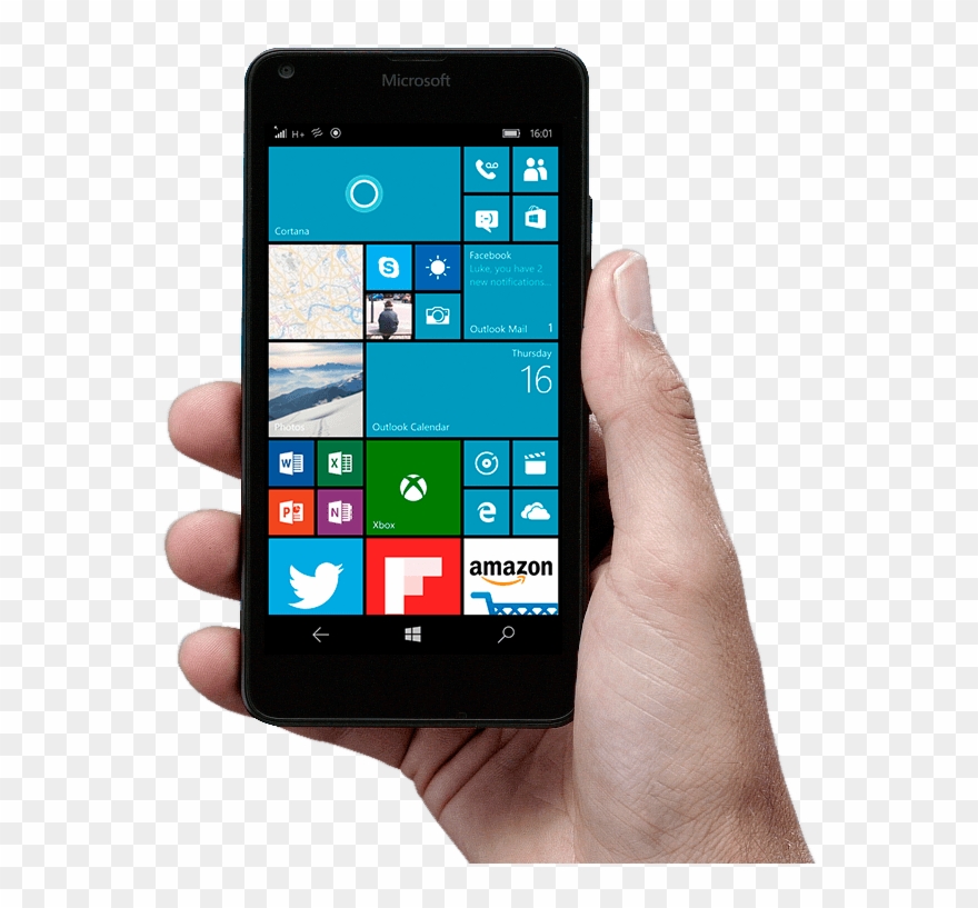 Download Mobile Cell Phone In Hand Png Transparent - Microsoft Lumia 920 Xl Clipart