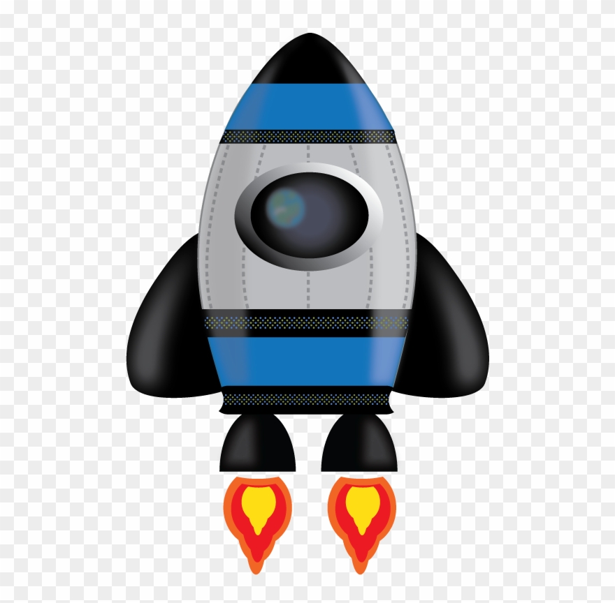 Blue Rocket $0 - Rocket Clipart