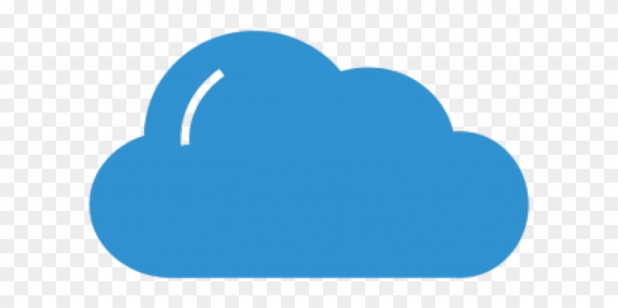 Cloud Server Clipart Light Blue Cloud - Heart - Png Download