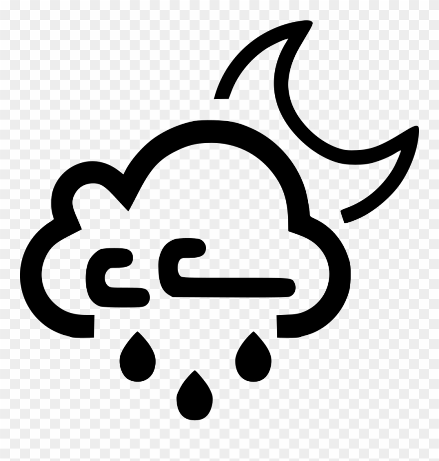Clipart Rain Windy - Wind And Snow Icon - Png Download