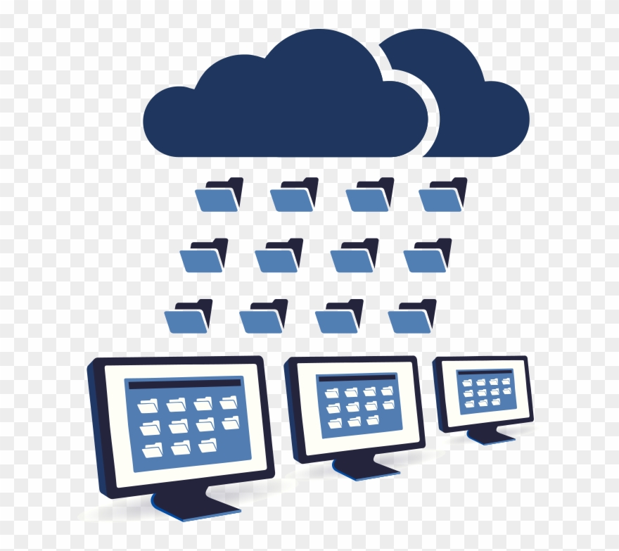 Cloud Services Are It Services That Are Delivered To Clipart