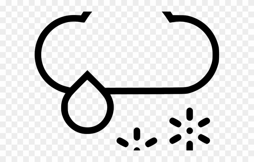 Snow White Clipart Rain - Wintry Mix Clipart - Png Download