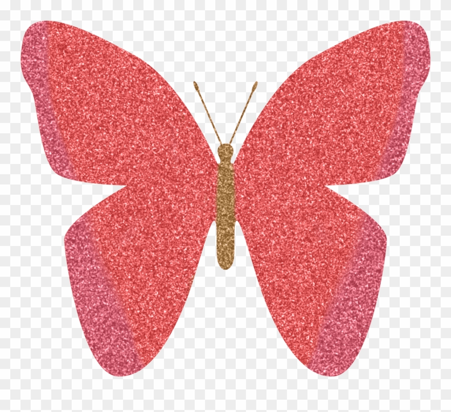 Pink Pink Sparkle Butterfly Clipart