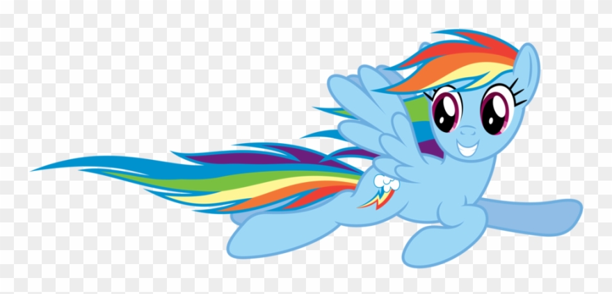 Rainbow Dash Flying Png File - My Little Pony Rainbow Dash Flying Clipart