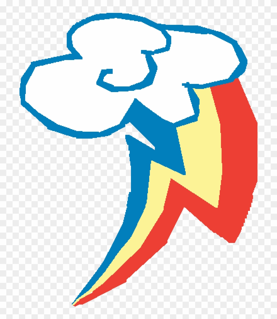 Rainbow Dash Cutiemark - Mlp Rainbow Dash Cutie Mark Png Clipart