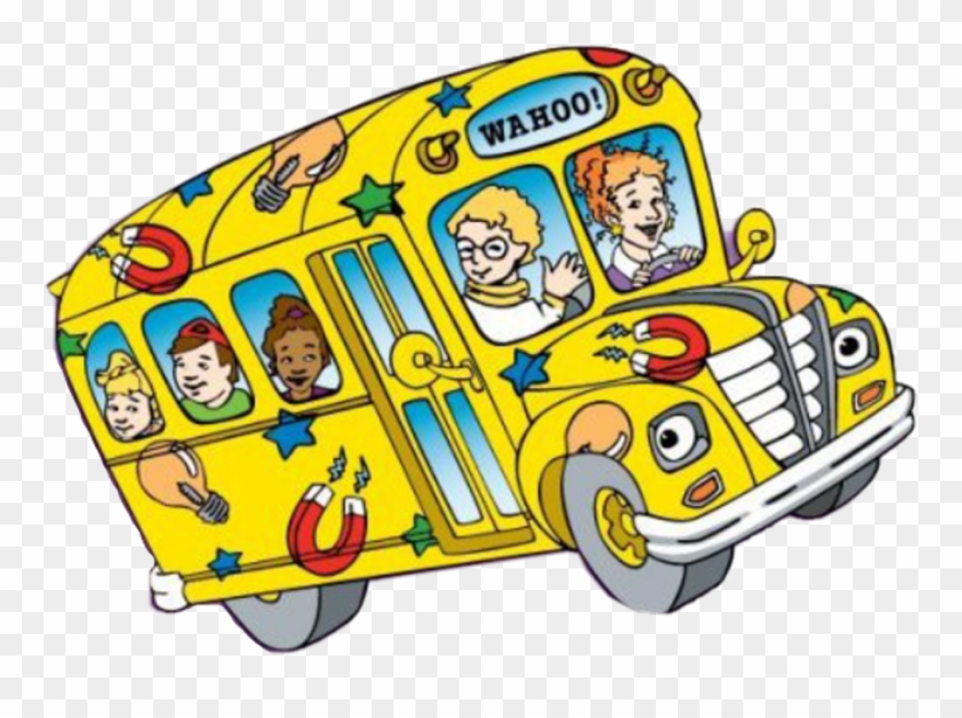 Scbus Sticker - Coloring Pages For Magic School Bus Clipart