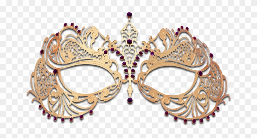 769 X 450 5 0 - Masquerade Mask Black And Gold Transparent Clipart