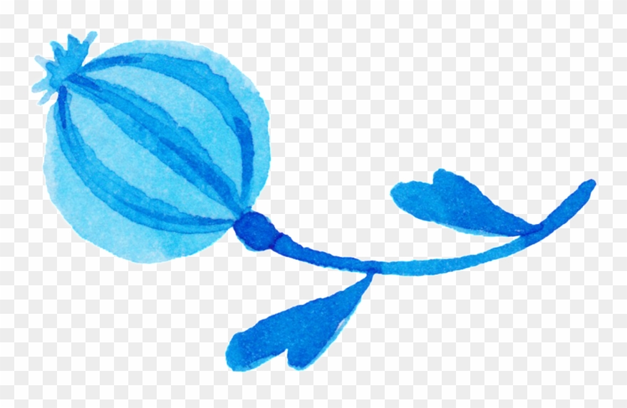 Brush Painting Poppies Decorative Clipart