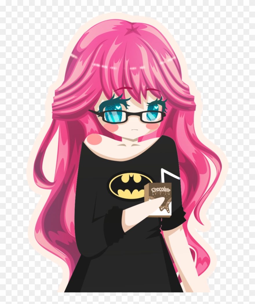 Anime Chibi Girl With Pink Hair Clipart