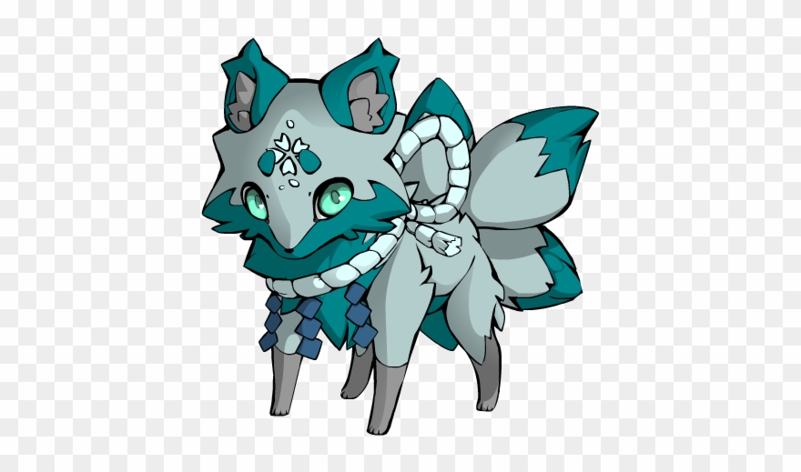 600 X 550 9 - Cute Blue Fox Art Clipart