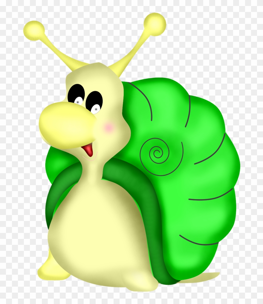 Borboletas & Joaninhas E Etc - Caracol Amarelo Desenho Png Clipart