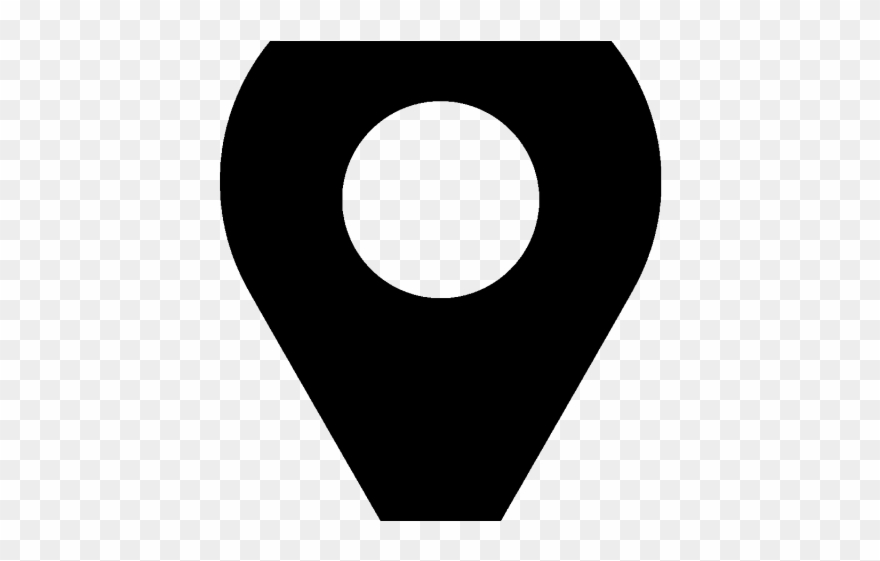 Place Clipart Transparent - Location Black Icon - Png Download