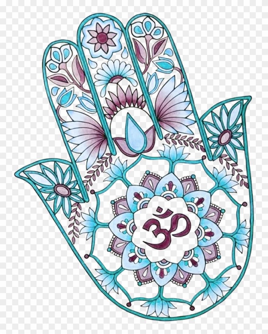 Om Sticker - Hamsa Clipart