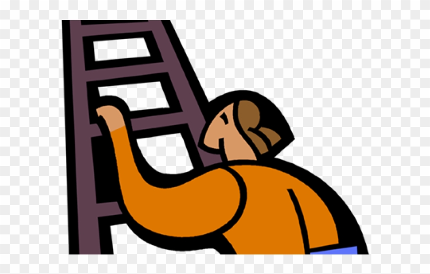 Climbing Clipart Ladder - Climbing Ladder Clipart - Png Download