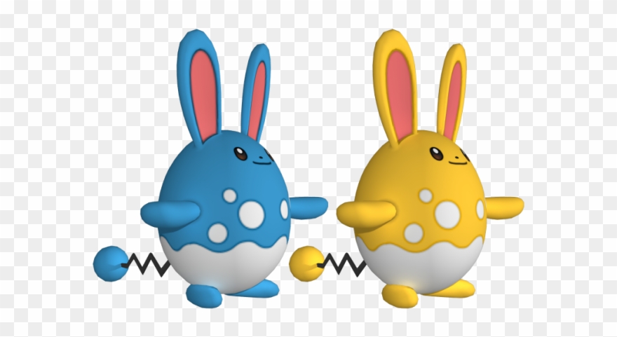 Azumarill 3d-modell - Cartoon Clipart