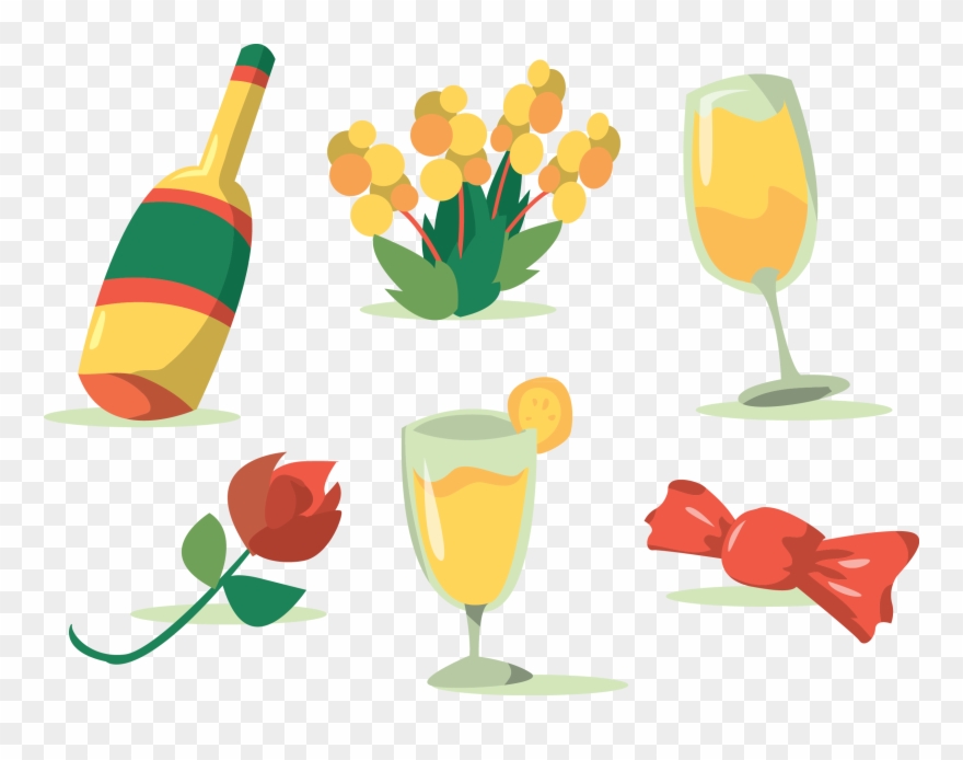 Mimosa Cocktail Euclidean Vector Download Clipart