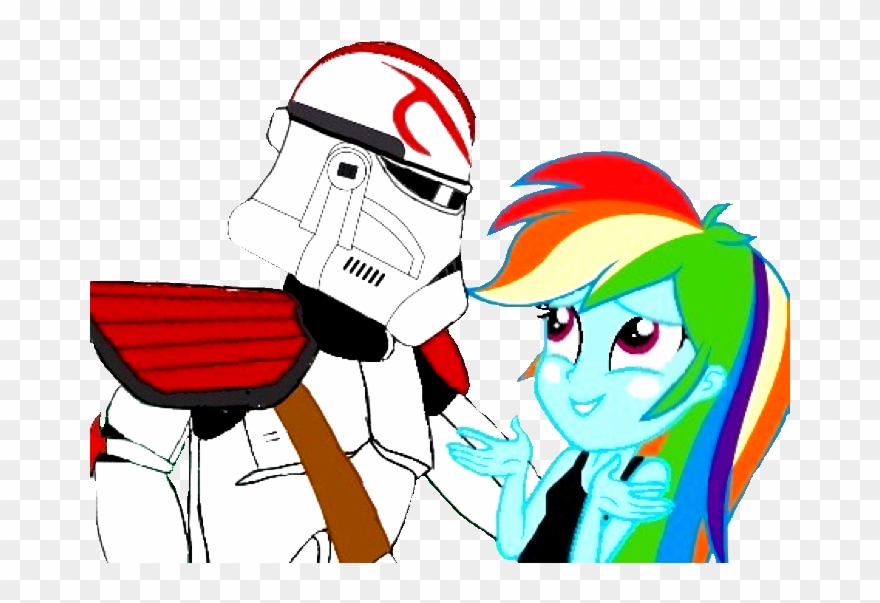 Comics Clipart Clone Trooper - Mlp Star Wars Clone - Png Download