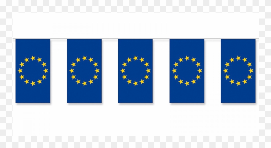 Fahnenkette Europa 5 M Clipart