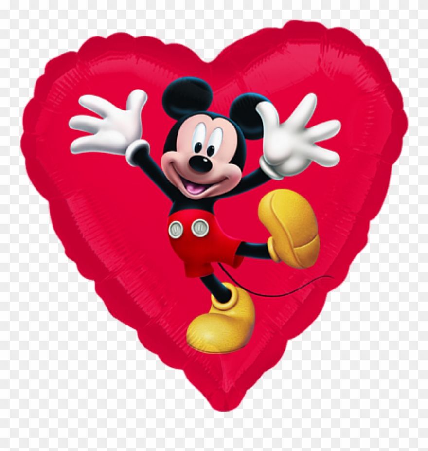 Mickey Mouse With Heart Clipart