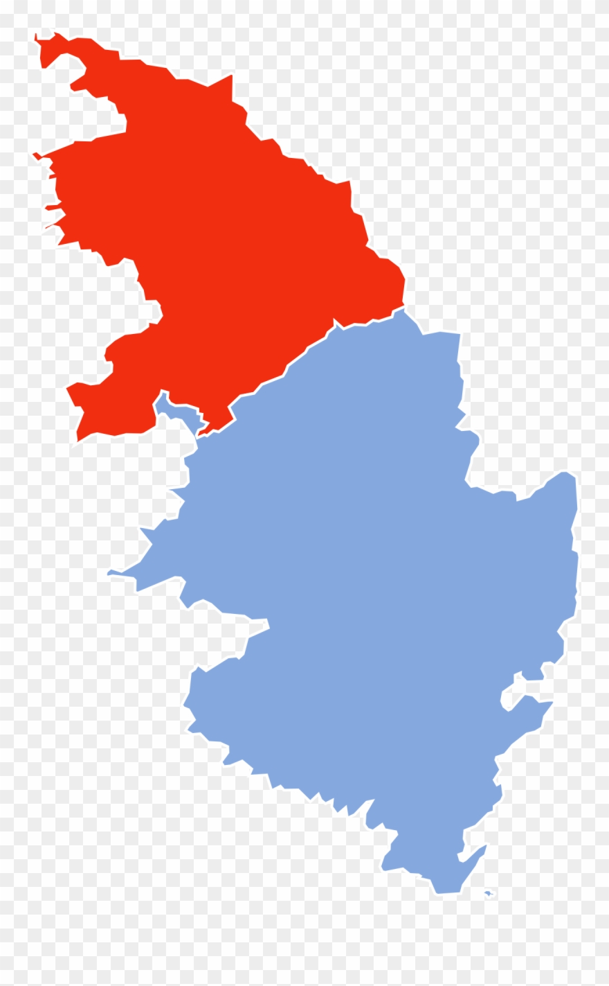 Corse Region Map Clipart