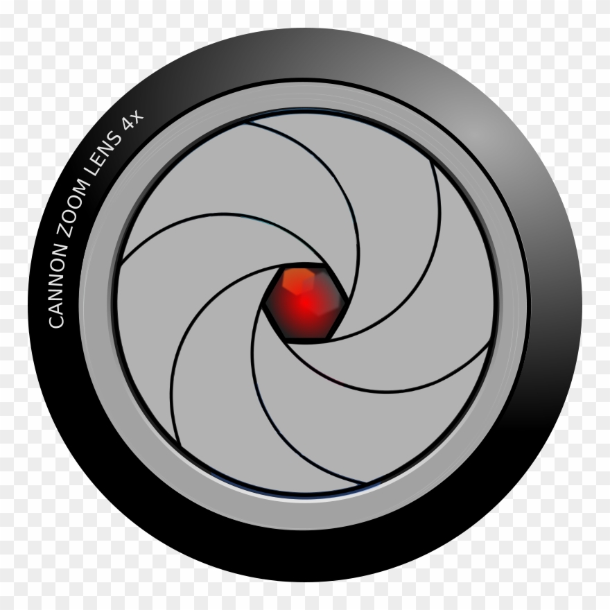 Drück Den Roten Knopf Und Schau Dir An Wie Es Funktioniert - Camera Lens Clipart