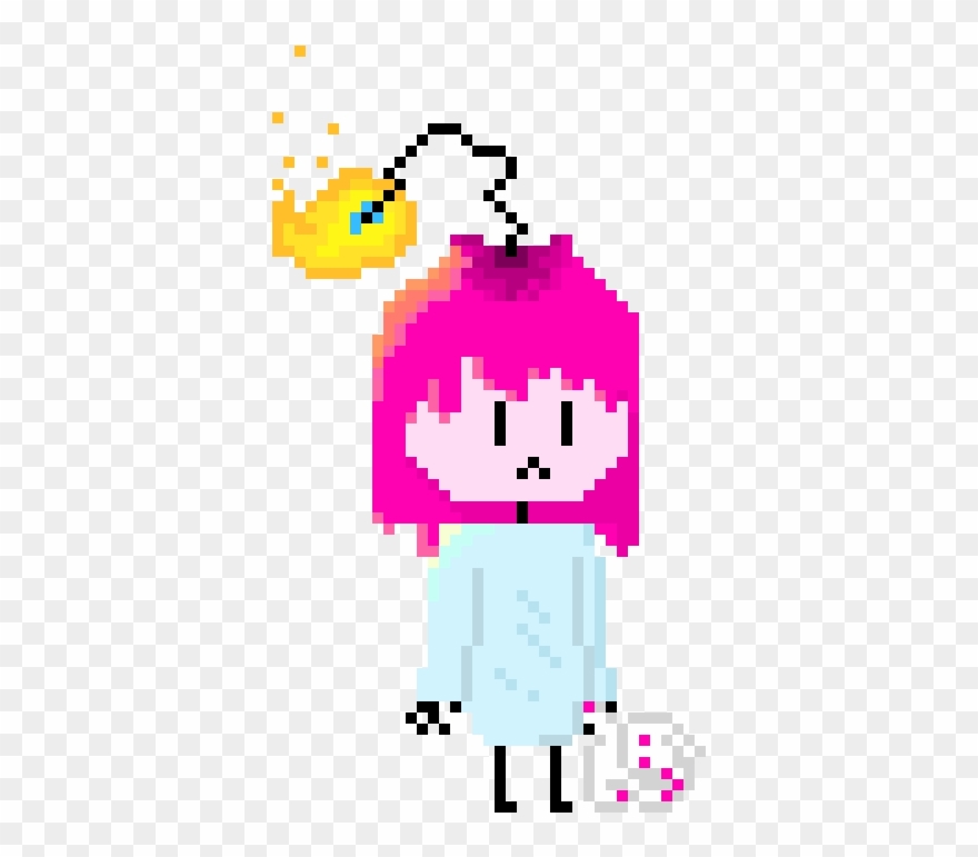 Candle Girl - Hentai Pixel Art Grid Clipart