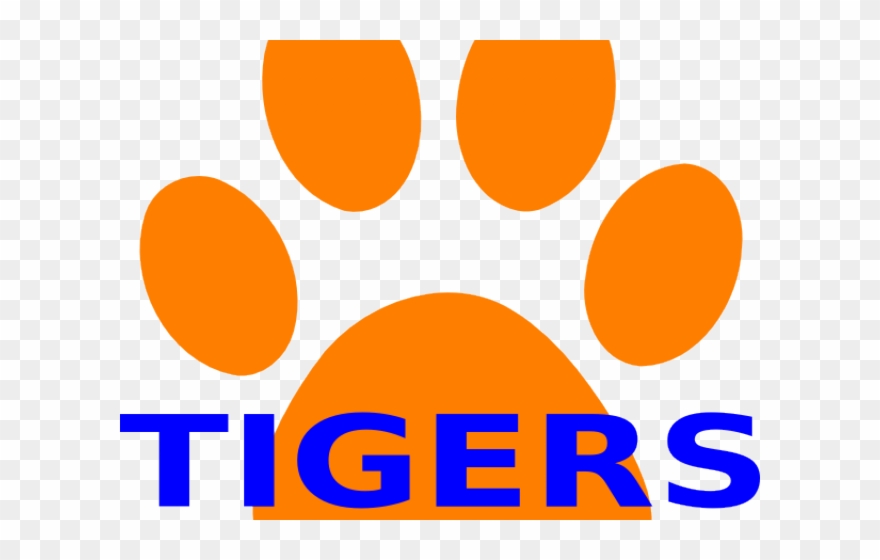 Tiger Paw Print - Circle Clipart