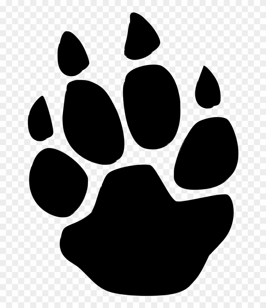 Download Png - Wolf Paw Print Png Clipart