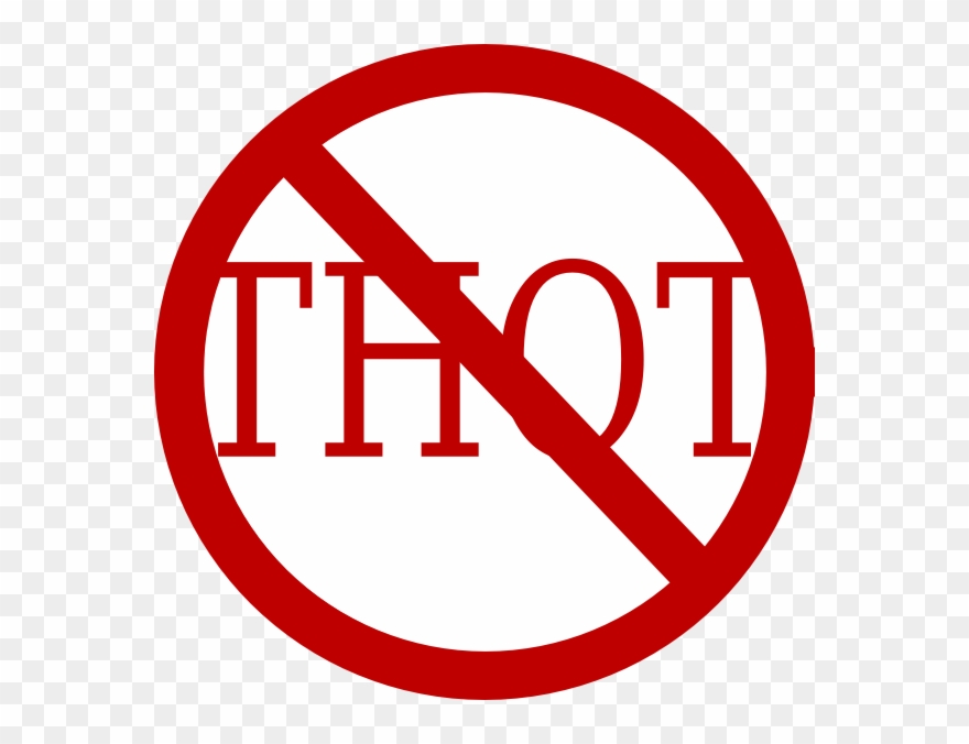 Anti Thot Clip Art - No Talking - Png Download