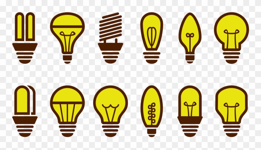 Ampoule Icons Vector - Illustration Clipart