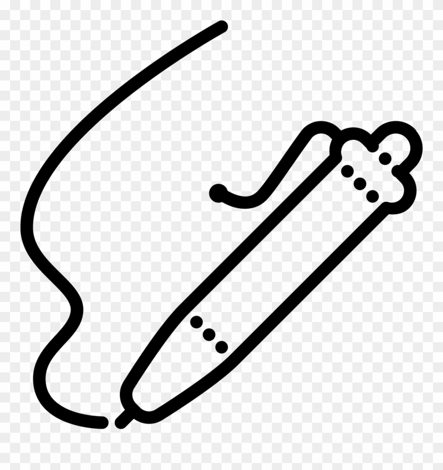 There Is A Squiggly Line Heading Downwards, And Where - Line Art Clipart