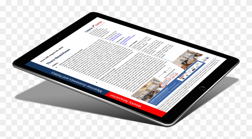 Thura Swiss Newsletter - Tablet Computer Clipart