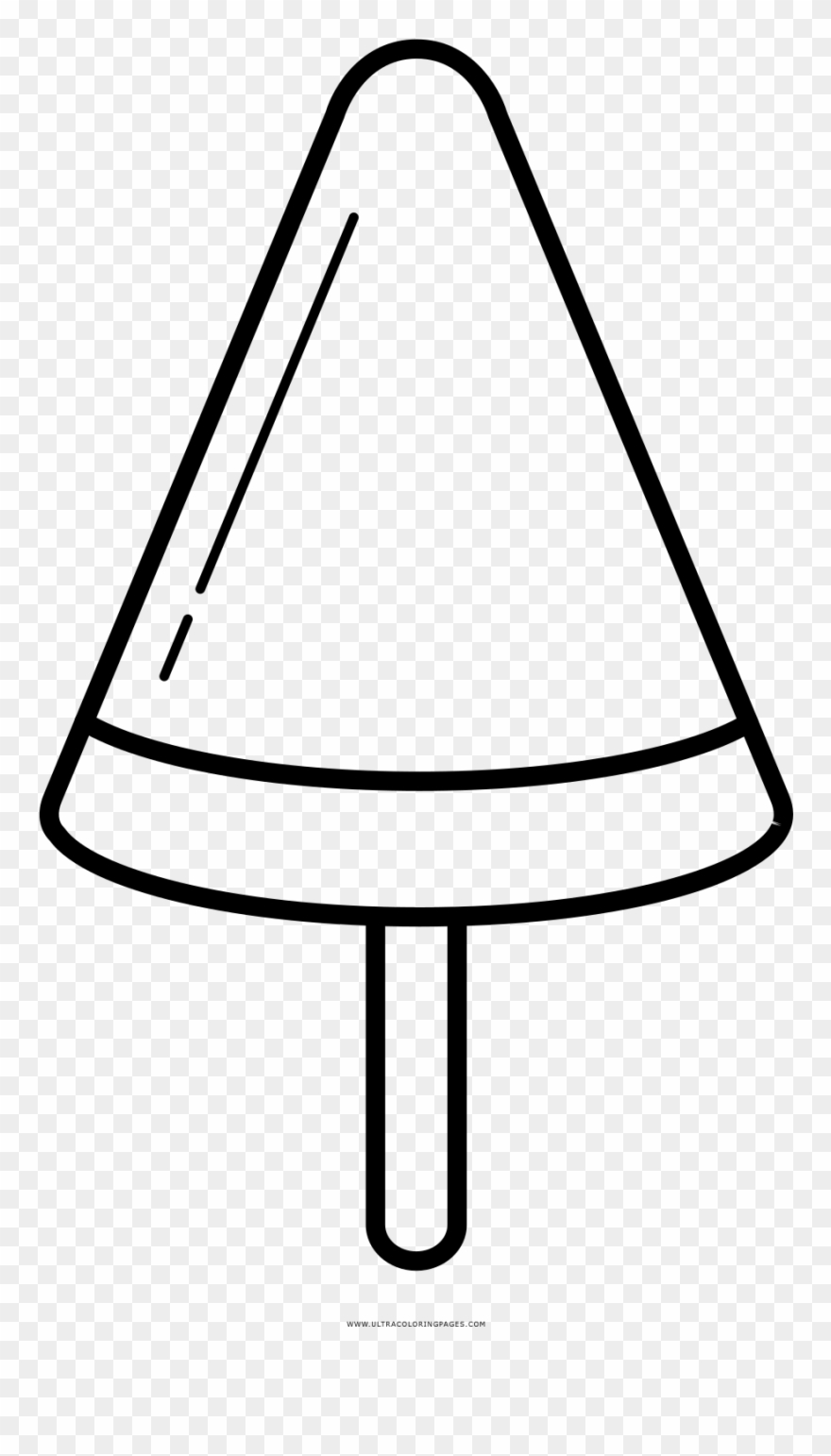 Popsicle Coloring Page Clipart