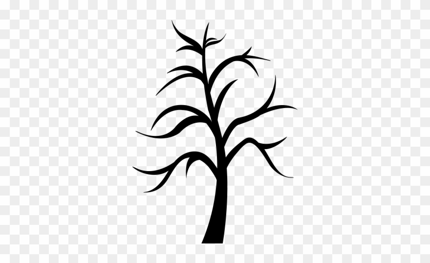 Wandtattoo Baum Zweifarbig - Silhouette Clipart
