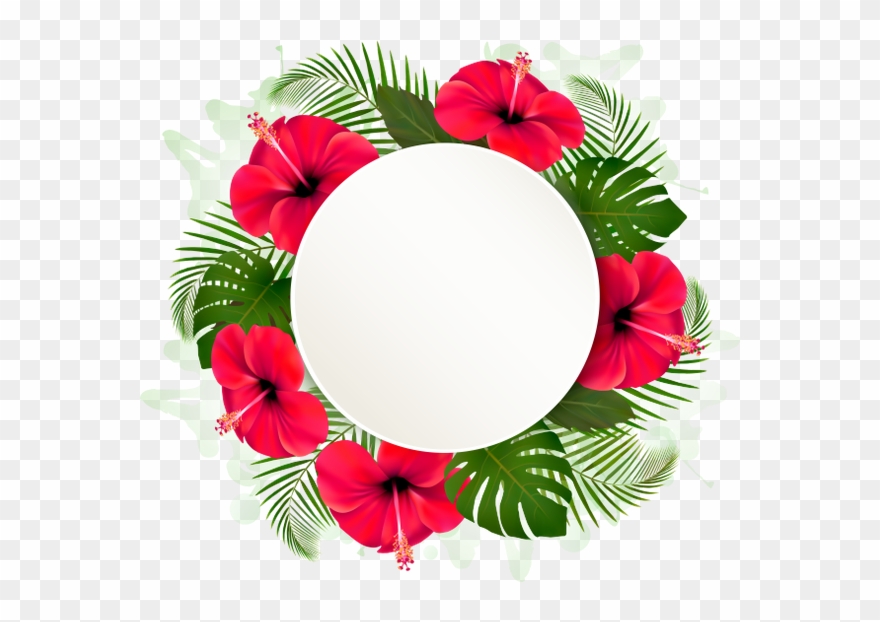 Цветочная Рамка, Рамка Для Фотошопа, Цветы - Vector Graphics Clipart