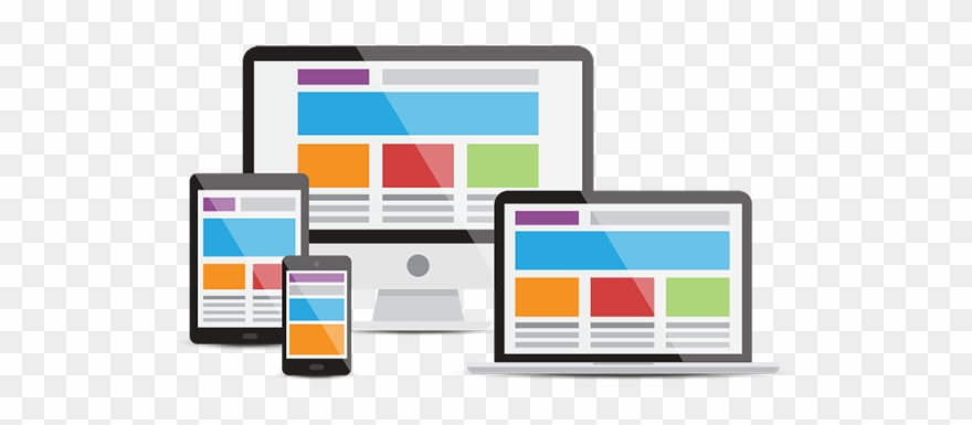 Devices Responsive Web Design Adjustable Banner Black - Responsive Website Png Clipart