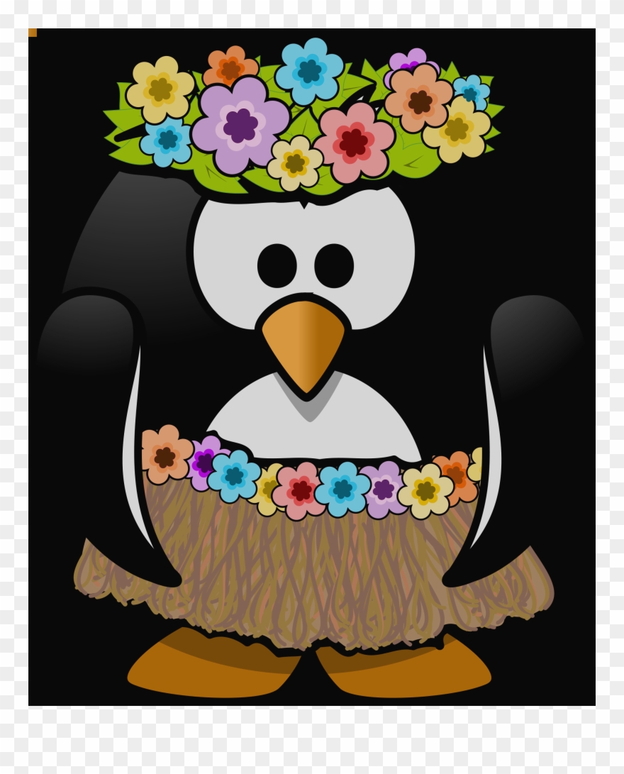 Hawaiian Clip Art Background Free Clipart Images Hawaiian - Hawaiian Penguin Clipart - Png Download