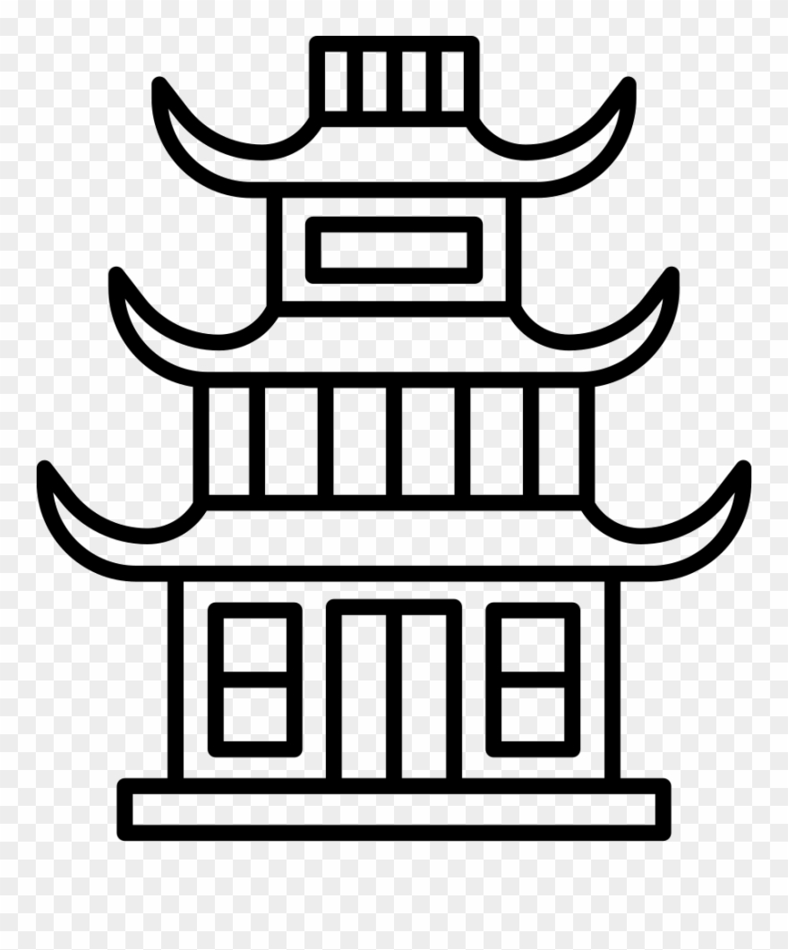 Chinese Temple Comments - Chinese Temple Vector Clipart