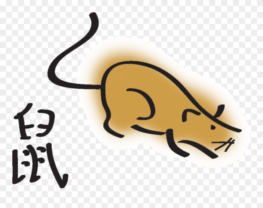 The Rat Chinese Zodiac - Year Of The Rat Clipart