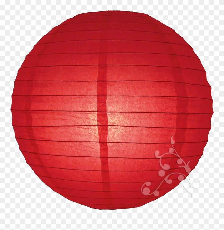 Traditional Japanese Paper Lantern - Red Glow Chinese Lantern Clipart