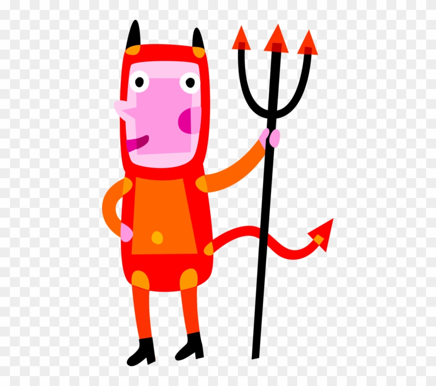 Satanic Clipart Devil Pitchfork - Halloween Costume Contest Png Transparent Png