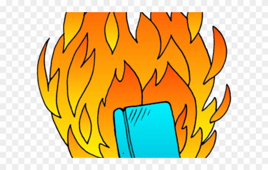 Hell Clipart Word - Burning Book Clipart - Png Download