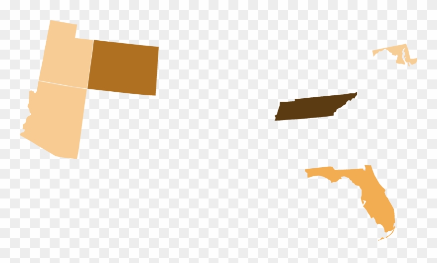 Tea Party Png - Map Of Hispanic Population In Us 2018 Clipart