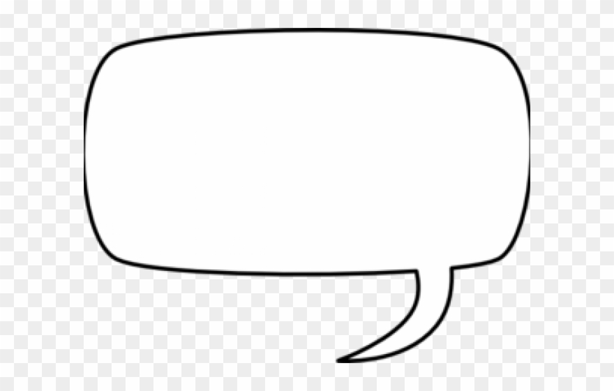 Speech Bubble Clipart Black And White - White Talk Bubble Png Transparent Png