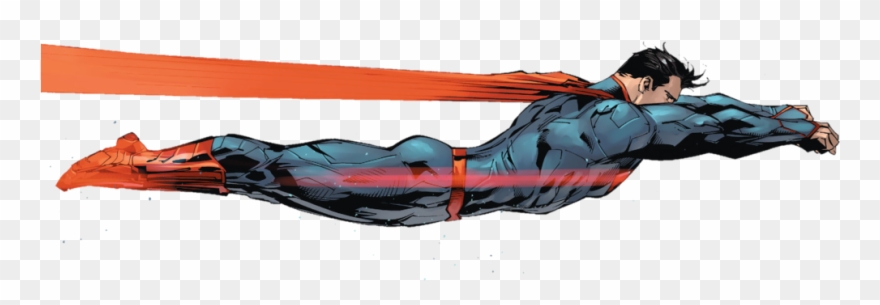Superman Artwork, Superman Cape, Superman Stuff, Comic - Flying Superman Side View Clipart